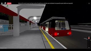 Roblox Delta Line Project  2Car light rail train Brentwood North to Brentwood West [upl. by Atiniuq]