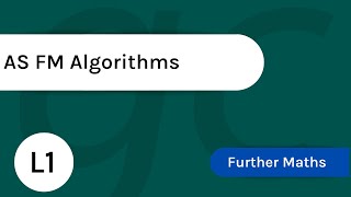 AS FM Algorithms Lesson 1 [upl. by Pillihp]