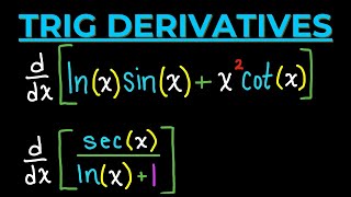 Tricks for Trigonometric Derivatives  2 Essential Practice Problems [upl. by Shane]