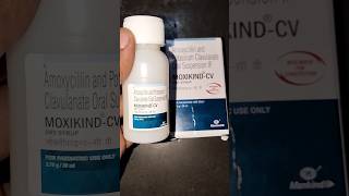 Moxikind CV Dry Syrup Amoxycillin And Potassium Clavulanate Oral Suspension Ip medicine shorts [upl. by Claudine]