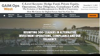 Hedge FundPrivate Equity CEOsCxOs Keynote Future of Finance Alternative Assets Alternative Risks [upl. by Nomae]