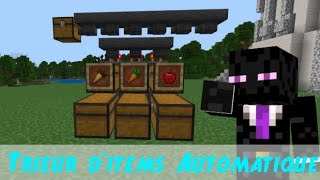 Tuto TRIEUR DITEMS AUTOMATIQUE Minecraft Bedrock amp Java [upl. by Yknip298]