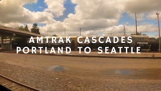 Amtrak Cascades Train Ride Portland Oregon to Seattle Washington [upl. by Waylan]