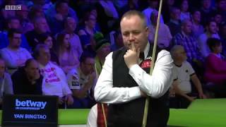 Best Tactical Snooker Battle Ever John Higgins vs Yan Bingtao R3 UK Championship 2017 [upl. by Doehne641]