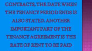 Essentials of a Tenancy Agreement [upl. by Brittani]