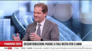 Luigi Marattin ospite a Sky Economia  Skytg24  6 novembre 2023 [upl. by Asoral]