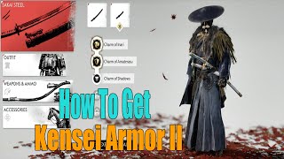 Ghost Of Tsushima  How To Get Kensei Armor II Best Armor Six Blades of Kojiro [upl. by Initirb]