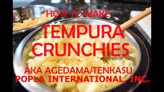 How to make Tempura Crunchies  Tenkasu  Agedama  Tempura Crumbs  Tempura Flakes [upl. by Berlinda941]