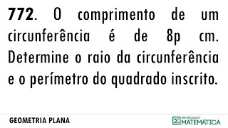 C17 COMPRIMENTO DA CIRCUNFERÊNCIA 772 [upl. by Garneau]