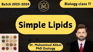 Lipids Explained Classification amp Functions  Simple lipids [upl. by Mireielle]