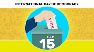 International Day of Democracy democracy [upl. by Namzed]