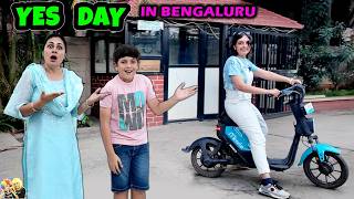 TRIP to Bengaluru  YES DAY Family Travel Vlog  Funny activities  Aayu and Pihu Show [upl. by Kulsrud553]