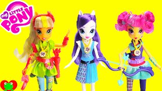 My Little Pony Friendship Games Dolls Rarity Applejack and Sour Sweet [upl. by Alanson]