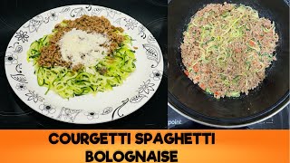 Low carb food for Weight loss courgette spaghettibolognaise weightloss [upl. by Nolyaj]