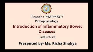 Pathophysiology  Introduction of Inflammatory Bowel Diseases  AKTU Digital Education [upl. by Myrah]