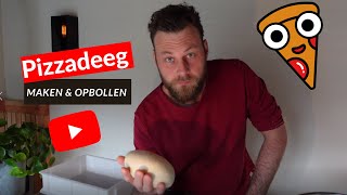 Pizzadeeg maken en opbollen [upl. by Noivaz]