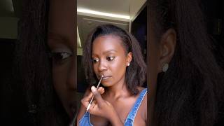 Simple beginner friendly makeup tutorial❤️ makeup darkskin beginners simplemakeup [upl. by Aleehs562]