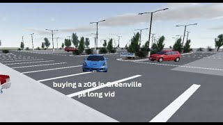 buying a z06 in ROBLOX Greenville [upl. by Elleyoj]