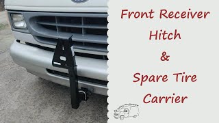 Front receiver hitch with tire carrier [upl. by Ahsieym883]