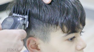 How to cut hair men hair cutting  hair tutorial stylist elnar [upl. by Gino]