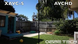 Sony a6000 XAVCS vs AVCHD Side by Side [upl. by Ianej]