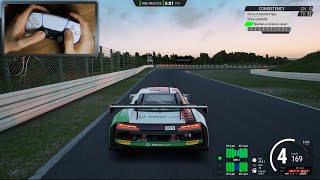 Assetto Corsa Competizione PlayStation 5  DualSense Gameplay PadCam [upl. by Esdnil]