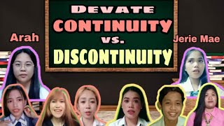 GROUP 2 DEBATECONTINUITY VS DISCONTINUITY [upl. by Netsryk]