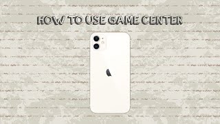 How To Use Game Center On Iphone [upl. by Germayne]