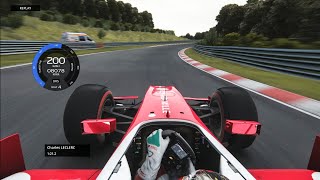 Charles Leclerc RISKY lap around the NORDSCHLEIFE in his 2017 F2 car 💥 [upl. by Isa104]