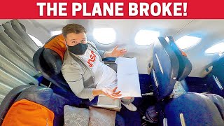 THE PLANE BROKE Aeroflot Sukhoi Superjet Business Class Crazy Experience [upl. by Nameerf]