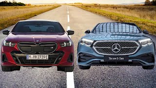 2024 BMW 5 Series Vs Mercedes Benz EClass [upl. by Alyahc]