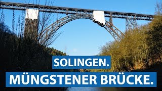 Die Müngstener Brücke in Solingen Höchste Eisenbahnbrücke Deutschlands  checkpottclip [upl. by Amirak]