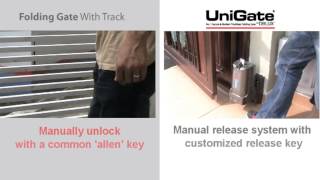 Unigate Trackless Folding Gate [upl. by Iggep126]