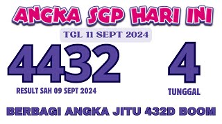 PREDIKSI SGP HARI INI 11 SEPTEMBER 2024  RUMUS SGP JITU HARI INI  BOCORAN SGP HARI INI  PAITO SGP [upl. by Anan]