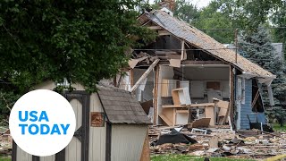 Indiana house explosion kills at least three  USA TODAY [upl. by Zephaniah]