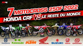 Essai Comparatif 7 motocross 250F 2022  nouvelle Honda CRF VS Le reste du monde [upl. by Ergener]