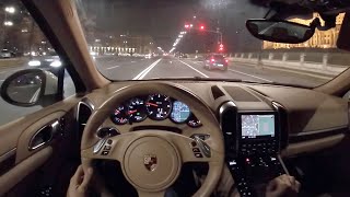 POV Night Drive BASE Porsche Cayenne diesel 958 [upl. by Prentice748]