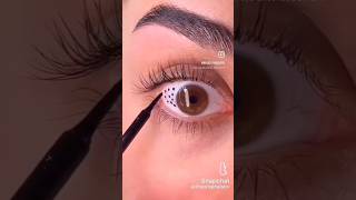 Eyeliner 😳eyelinereyelinerhackeyeseyelinertutorialeyelinertipshacktipsviralhacksmakeup [upl. by Anohs]