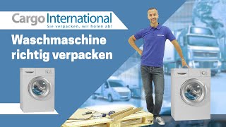 Waschmaschine versenden amp verpacken  So geht der Versand von Waschmaschinen richtig [upl. by Itirp]