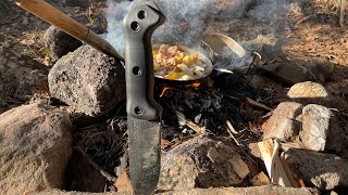 HMH 36 KABAR Becker BK2 American Survival Beast Outdoor knife review [upl. by Yelrebmyk]