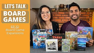 Lets Talk Board Games 10  Expansions The Red Cathedral Targi Sagrada Nidavellir Rush MD [upl. by Hgierb]