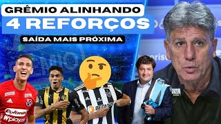 GRÊMIO 4 REFORÇOS SERÃO CONTRATADOS  SAÍDA MAIS PRÓXIMA  O PRINCIPAL PROBLEMA DO TIME DE RENATO [upl. by Drarej233]