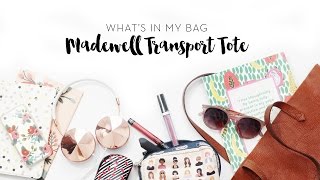 Whats in my Bag  Madewell Transport Tote [upl. by Mharba863]