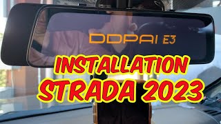 DDPAI Mola E3 Dash Camera Installation on STRADA 2023 [upl. by Denby]