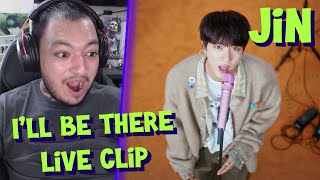 FIRST PERFORMANCE  진 Jin ‘Ill Be There’ Live Clip  Reaction [upl. by Alfons293]