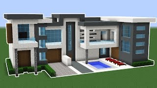 Minecraft How To Make A Modern House In 10 Minutes TUTORIAL [upl. by Ylirama]