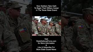 New Soldiers Take Oath To Begin Their Military Career in The Texas State Guard [upl. by Eniretac]