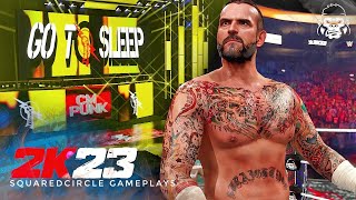 WWE 2K23 CM Punk w Fire Burns Entrance Theme amp Custom Graphics Pack  New WWE 2K23 Mods [upl. by Colpin578]