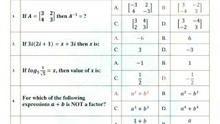 Fbise 9th Math MCQs Answer key 2024 federal Class 9 Mathematics Paper 2nd Annual 2024 Fbise MATHS [upl. by Rolat]