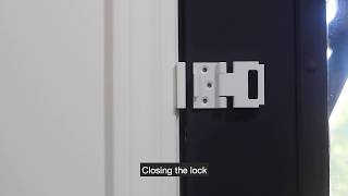 The Door Guardian Inswinging Lock Installation using adhesive [upl. by Ogata]